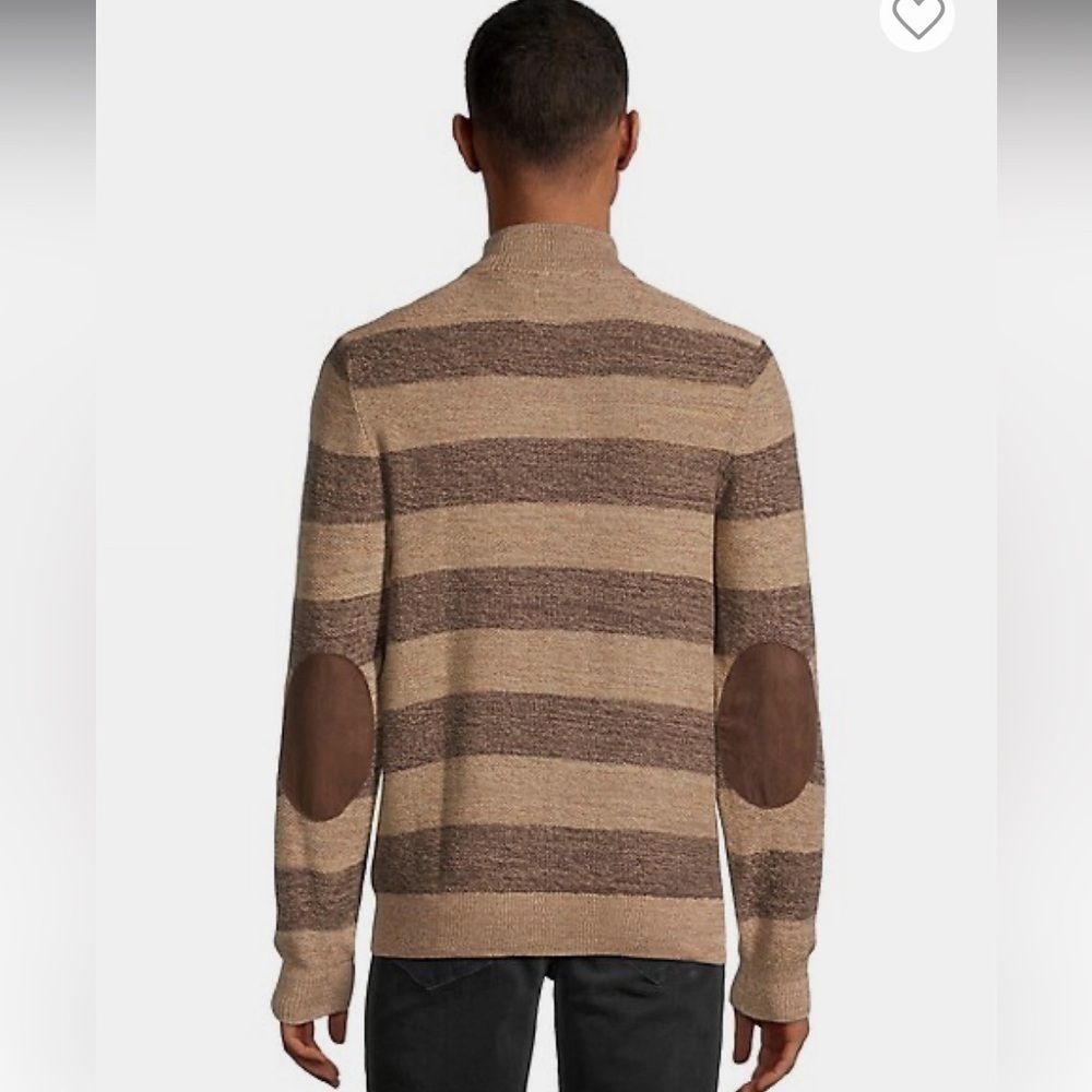 Chaps
Striped Buttoned Mockneck Sweater - Picture 2 of 4